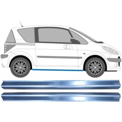 Reparaturblech Schweller für Peugeot 1007 2005-2009 / Links+Rechts / Satz 11332