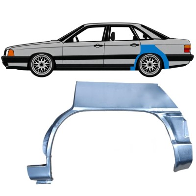 Reparaturblech Kotflügel hinten für Audi 100 C3 1982-1990 / Links 7608