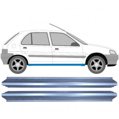 PEUGEOT 106 1991- 5 TÜR SCHWELLER REPARATURBLECH / RECHTS + LINKS / SATZ