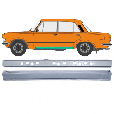 FIAT 125P 1968-1991 INNEN + AUSSEN SATZ / SCHWELLER REPARATURBLECH / LINKS
