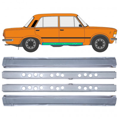 FIAT 125P 1968-1991 INNEN + AUSSEN SATZ / SCHWELLER REPARATURBLECH / RECHTS + LINKS