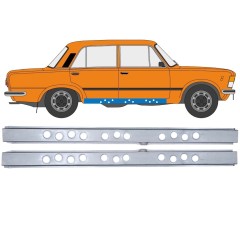Reparaturblech Innen-Schweller für Fiat 125p 1968-1991 / Links+Rechts / Satz 12545