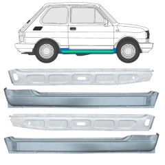 Reparaturblech innen + außen Schweller für Fiat 126p 1972-2000 / Satz 11718