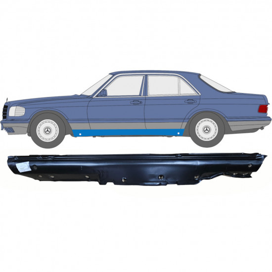 MERCEDES S-CLASS 1979-1991 SCHWELLER REPARATURBLECH / LINKS