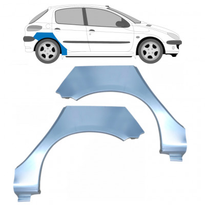 PEUGEOT 206 1998- 5 TÜR RADLAUF REPARATURBLECH / SATZ