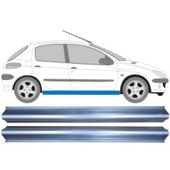 Reparaturblech Schweller für Peugeot 206 206+ 1998-2012 / Links = Rechts (symmetrisch) / Satz 9958