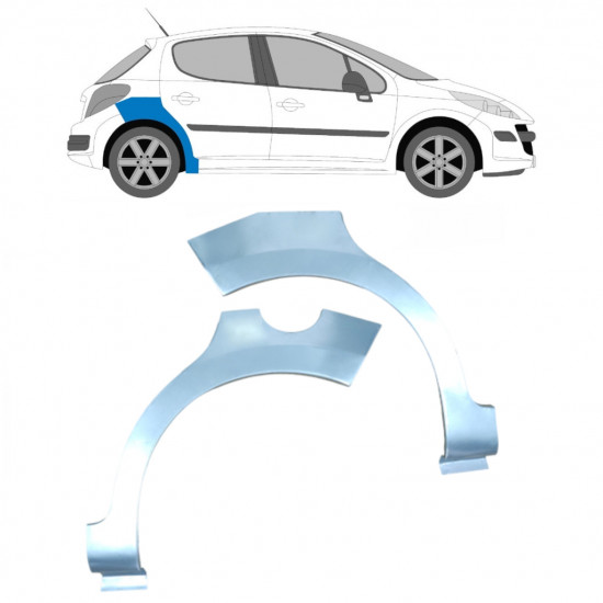 PEUGEOT 207 2006-2013 RADLAUF REPARATURBLECH / SATZ