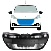 Schwarzer Kühlergrill für Peugeot 208 2012-2019 ALLURE / Satz 7537