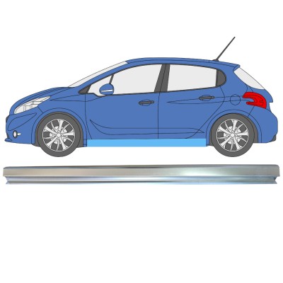 Reparaturblech Schweller für Peugeot 208 2012-2019 / Links 16314