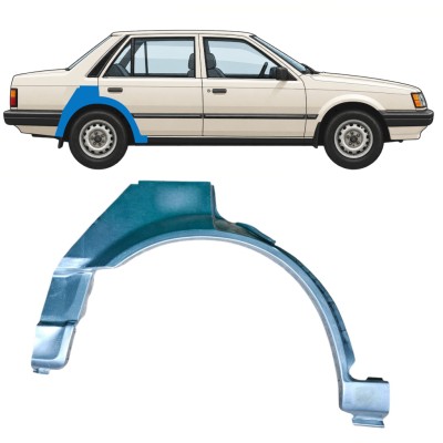 Reparaturblech Kotflügel hinten für Mazda 323 BF 1985-1989 / Rechts 12956