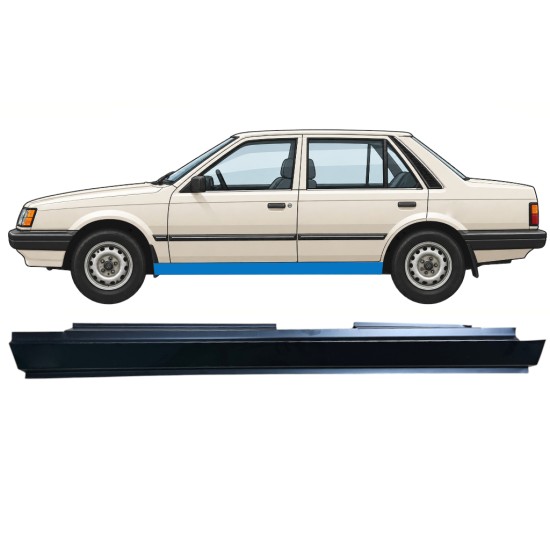Voll schweller für Mazda 323 BF 1985-1989 / Links 12960