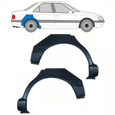 PEUGEOT 405 1987-1996 RADLAUF REPARATURBLECH / SATZ