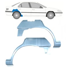 Reparaturblech Kotflügel hinten für Peugeot 406 1995-2004 / Links+Rechts / Satz 9338
