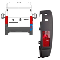 Ecke der hinteren Stoßstange mit Lampe für Fiat Ducato 2006-2018 / Rechts / Satz 10077