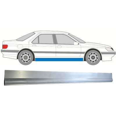 Reparaturblech unterer Schweller für Peugeot 605 1989-1999 / Links = Rechts (symmetrisch) 15218
