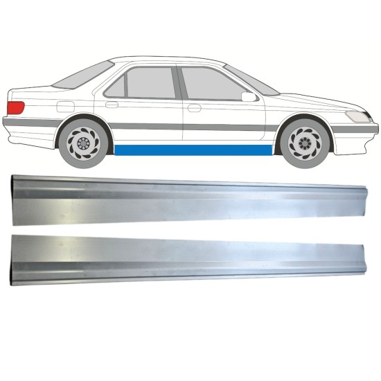 Reparaturblech unterer Schweller für Peugeot 605 1989-1999 / Links+Rechts / Satz 15219