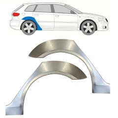 Reparaturblech Kotflügel hinten für Audi A3 8P 2003-2012 / Links+Rechts / Satz 15210