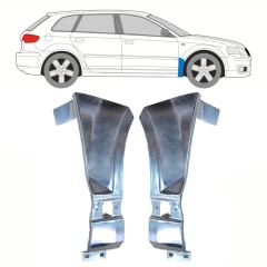 Reparaturblech Kotflügel vorne für Audi A3 8P 2003-2012 / Links+Rechts / Satz 10634