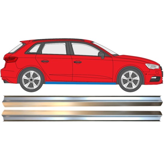 Reparaturblech unterer Schweller für Audi A3 8V 2012-2020 / Links+Rechts / Satz 14994