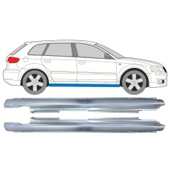 Voll schweller für Audi A3 8P 2003-2012 / Links+Rechts / Satz 9999