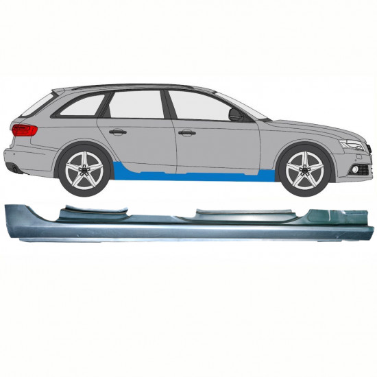 AUDI A4 B8 2007-2015 SCHWELLER REPARATURBLECH / RECHTS