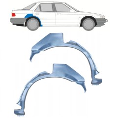 Reparaturblech Kotflügel hinten für Honda Accord 1985-1989 / Links+Rechts / Satz 9880
