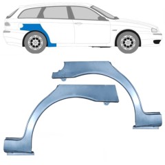Reparaturblech Kotflügel hinten für Alfa Romeo 156 1997-2005 / Links+Rechts / Satz 9437