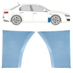 Reparaturblech Kotflügel vorne für Alfa Romeo 159 2005-2012 / Links+Rechts / Satz 11279