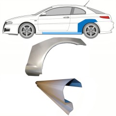 Reparaturblech Schweller + Kotflügel hinten für Alfa Romeo GT 2003-2010 / Links / Satz 8702