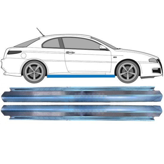 Reparaturblech Schweller für Alfa Romeo GT 2003-2010 / Links+Rechts / Satz 16150