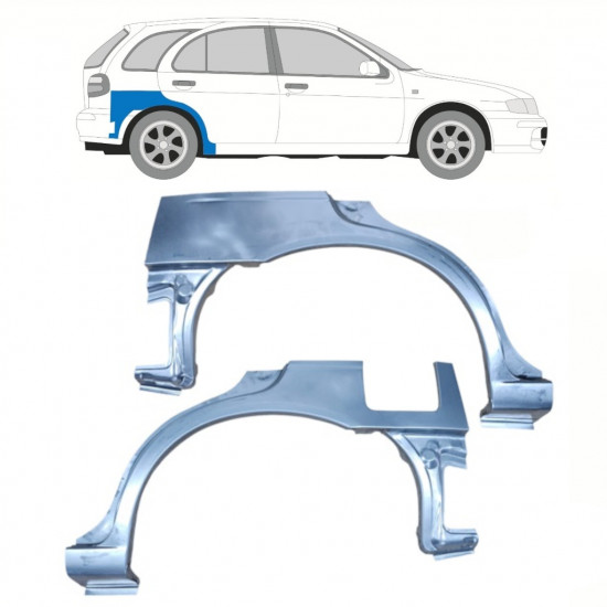 NISSAN ALMERA 1995-2000 RADLAUF REPARATURBLECH / SATZ