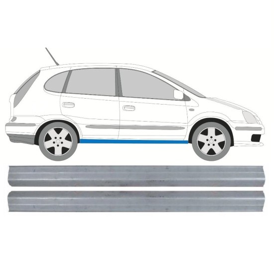 Reparaturblech Schweller für Nissan Almera Tino 2000-2006 / Links = Rechts (symmetrisch) / Satz 10649