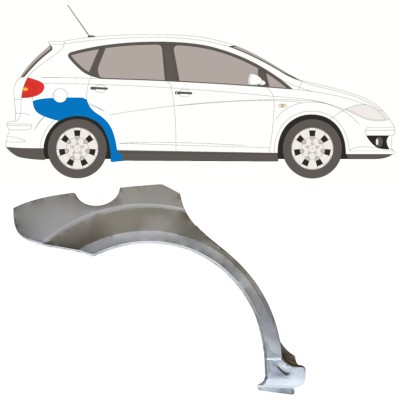 Reparaturblech Kotflügel hinten für Seat Altea 2004-2015 / Rechts 15046