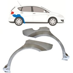 Reparaturblech Kotflügel hinten für Seat Altea 2004-2015 / Links+Rechts / Satz 15048