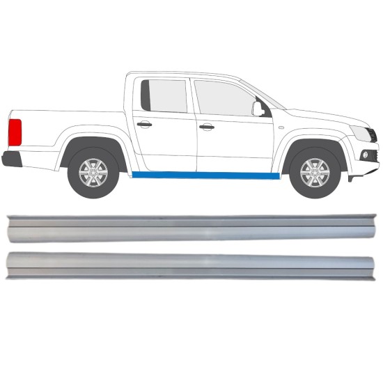 Reparaturblech unterer Schweller für Volkswagen Amarok 2010-2022 / Links+Rechts / Satz 15100 Reparaturblech unterer Schweller für Volkswagen Amarok 2010-2022 / Links+Rechts / Satz 15100