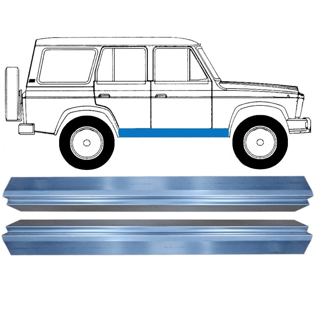 ARO 246 1972-2006 SCHWELLER REPARATURBLECH / RECHTS + LINKS / SATZ