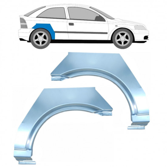 OPEL ASTRA 1998-2009 3 TÜR RADLAUF REPARATURBLECH / SATZ