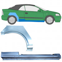 OPEL ASTRA G CABRIO 2001-2006 RADLAUF REPARATURBLECH + SCHWELLER / SATZ / RECHTS