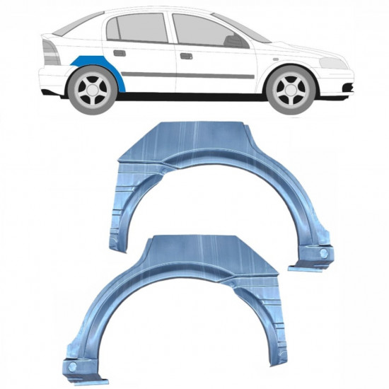 OPEL ASTRA 1998-2009 5 TÜR RADLAUF REPARATURBLECH / SATZ