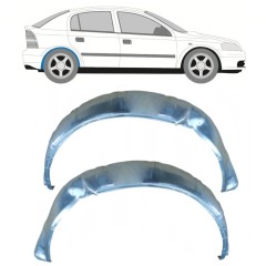 Reparaturblech Innenkotflügel hinten für Opel Astra G 1998-2009 / Links+Rechts / Satz 10633