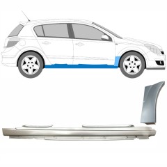 Voll schweller + Reparaturblech Kotflügel vorne für Opel Astra H 2003-2014 / Rechts / Satz 11161