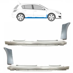 Voll schweller + Reparaturblech Kotflügel vorne für Opel Astra H 2003-2014 / Satz 11163