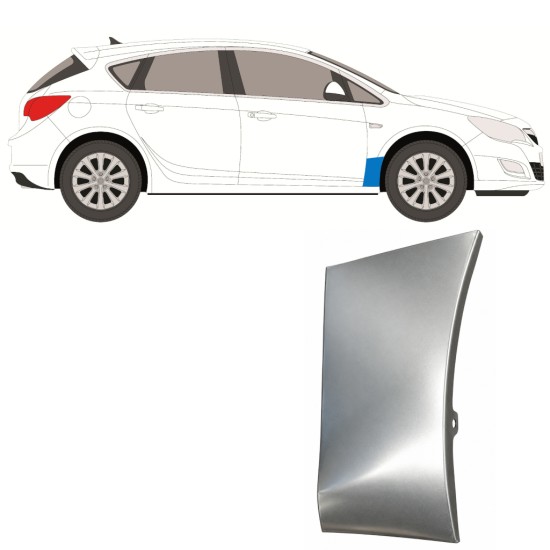Reparaturblech Kotflügel vorne für Opel Astra J 2009-2015 / Rechts 17165