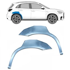 Reparaturblech Kotflügel hinten für Mitsubishi ASX 2010- / Links+Rechts / Satz 10469