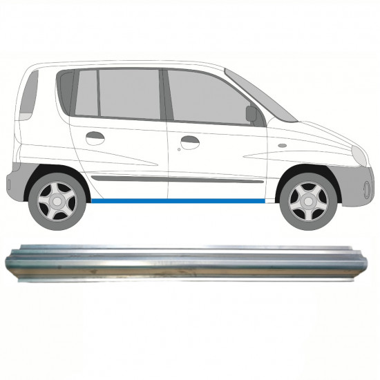 HYUNDAI ATOS 1997-2002 SCHWELLER REPARATURBLECH / RECHTS = LINKS