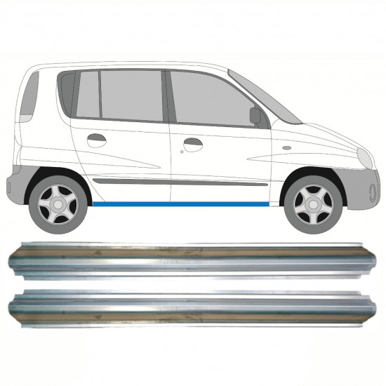 HYUNDAI ATOS 1997-2002 SCHWELLER REPARATURBLECH / RECHTS = LINKS / SATZ