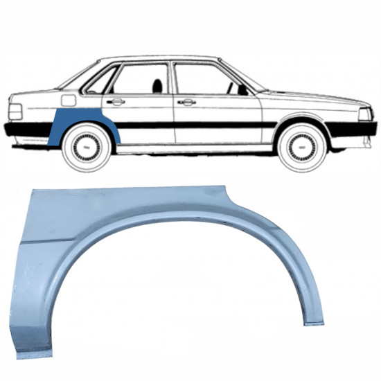 AUDI 80 B2 1978-1986 RADLAUF REPARATURBLECH / RECHTS