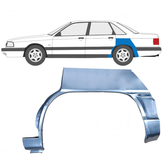 AUDI 100 C3 1982-1991 RADLAUF REPARATURBLECH / LINKS