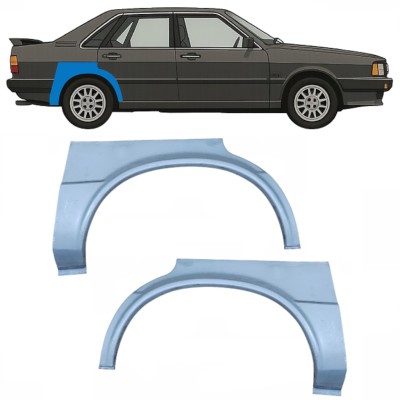 Reparaturblech Kotflügel hinten für Audi 80 B2 1978-1986 / Links+Rechts / Satz 10505