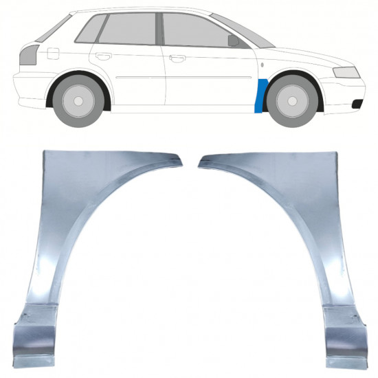 AUDI A3 8L 1996-2003 VORNE KOTFLÜGEL REPARATURBLECH / SATZ